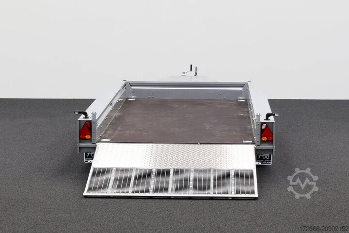 Baumaschinenanhänger Ifor Williams GX126 TRIDEM | RAMPE 366X184CM 3500KG BAUMASCHINENANHÄNGER