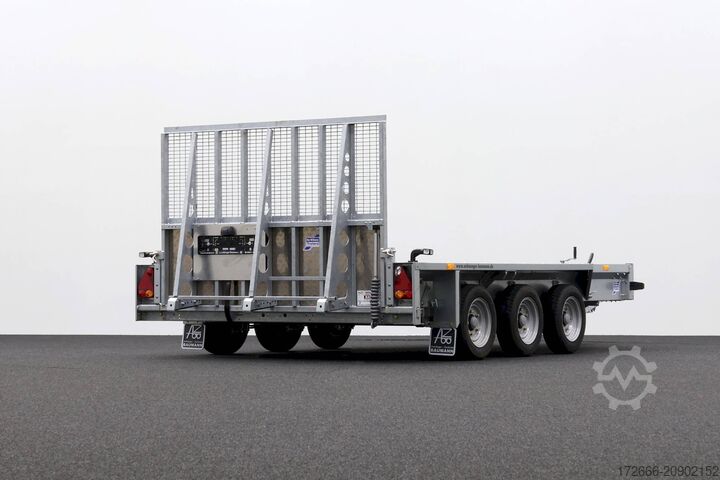 Baumaschinenanhänger Ifor Williams GX126 TRIDEM | RAMPE 366X184CM 3500KG BAUMASCHINENANHÄNGER
