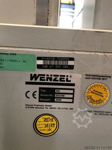 Coordinate measuring machine Wenzel RS1721 Duplex