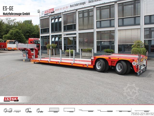 Low loader semitrailer FAYMONVILLE MAX510 Tiefbett 2x10 t