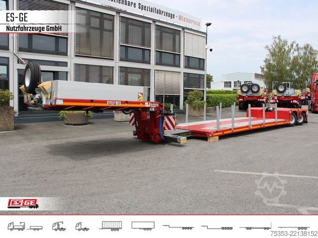 Low loader semitrailer FAYMONVILLE MAX510 Tiefbett 2x10 t