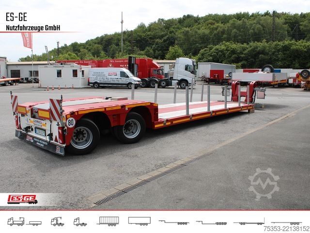 Low loader semitrailer FAYMONVILLE MAX510 Tiefbett 2x10 t