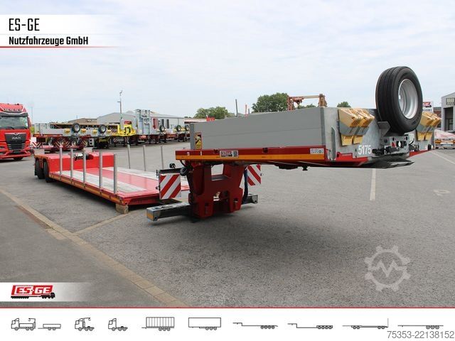 Low loader semitrailer FAYMONVILLE MAX510 Tiefbett 2x10 t
