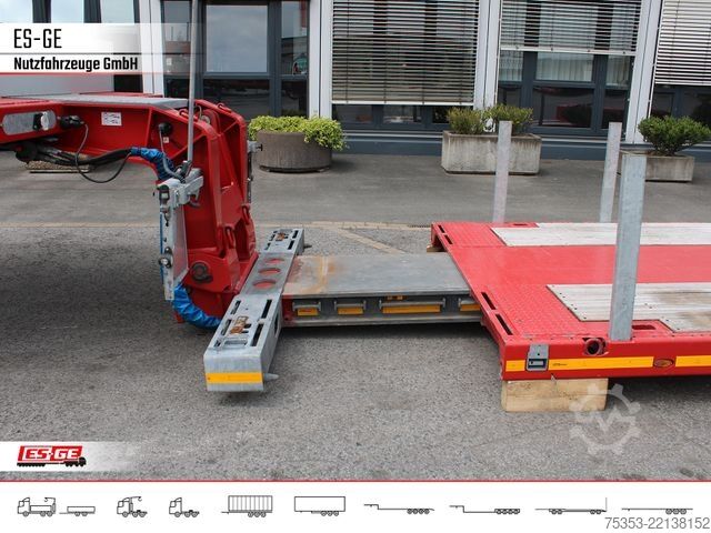 Low loader semitrailer FAYMONVILLE MAX510 Tiefbett 2x10 t