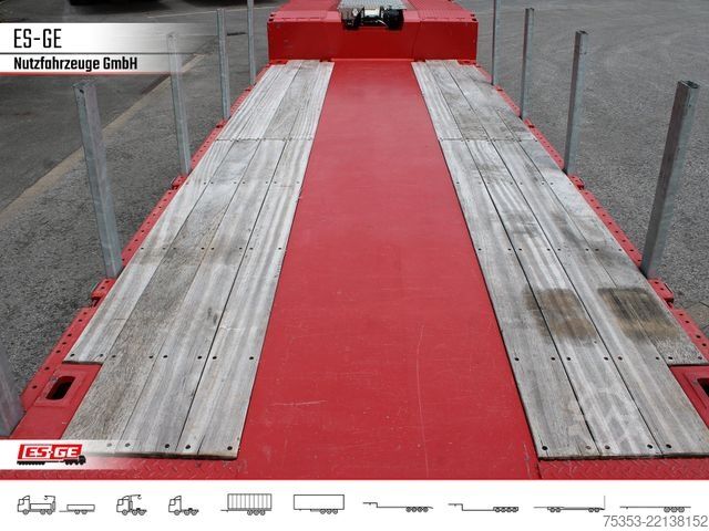 Low loader semitrailer FAYMONVILLE MAX510 Tiefbett 2x10 t