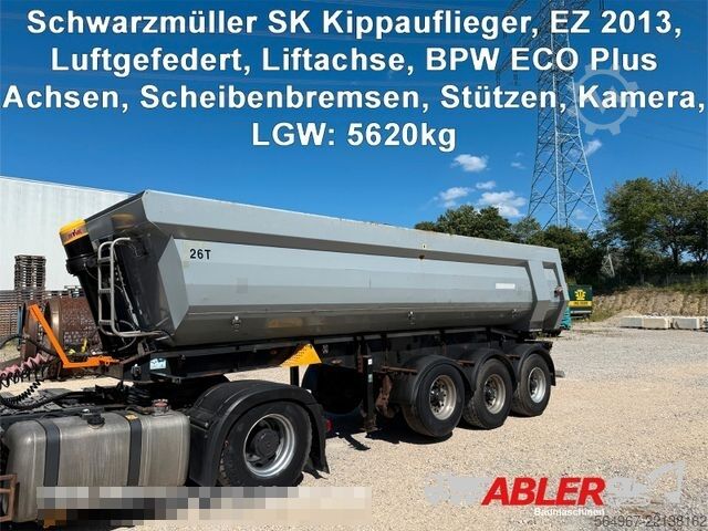Tipper semitrailer SCHWARZMÜLLER SK Kippauflieger Liftachse