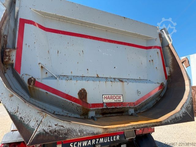 Tipper semitrailer SCHWARZMÜLLER SK Kippauflieger Liftachse