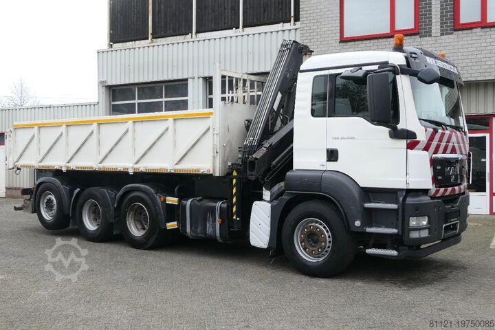 Tipper with crane MAN TGS 35.400 | 8X4 | HIAB 144 BS-3 DUO | Remote C...