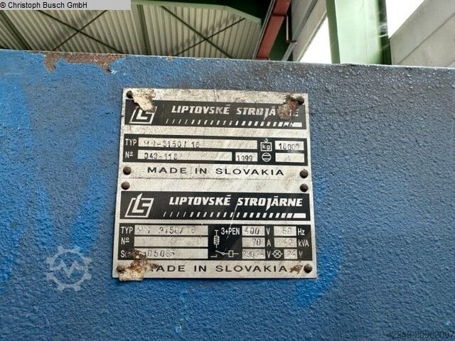 Plate Shear - Hydraulic LIPTOVSKE STROJARNE Lg hn 3150/16