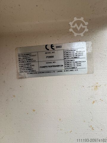 PERKINS FG WILSON DIESEL GENERATORS 2002 P2000