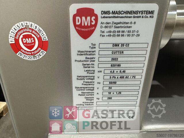 Fleischverarbeitungsmaschine DMS DMK 20 C2