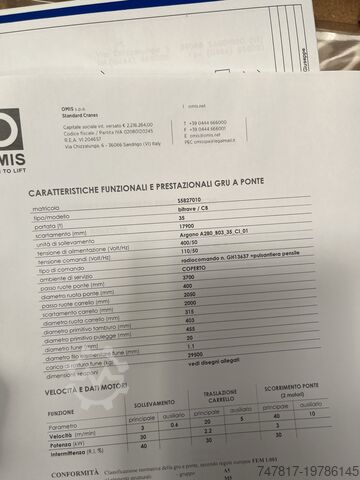 Brückenkran Omis 35 ton