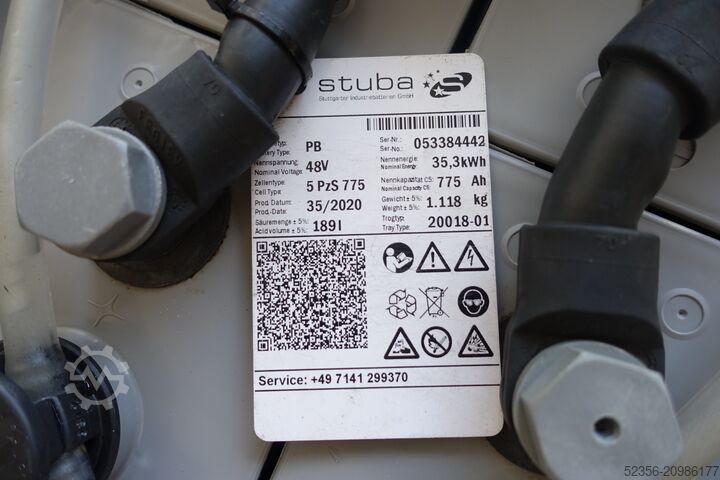 Forklift battery Stuba 48V 5PzS775 C5-Test 72%