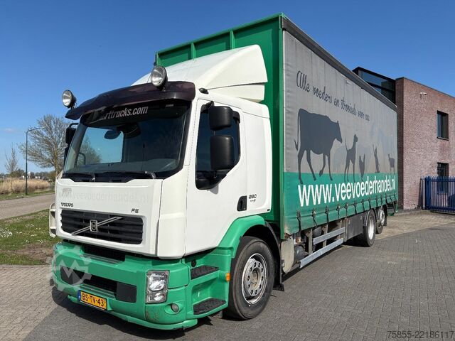 Curtain sided Volvo FE280 6x2 / Manual / Euro 5 / NL Truck / 700.00...