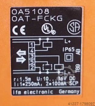 Reflexionslichtschranke IFM OA5108OAT-FCKG