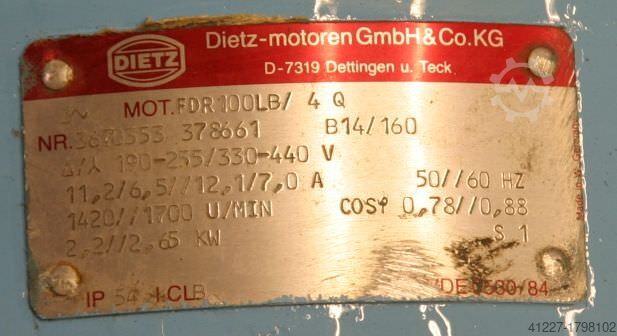 Vacuum pump 2.2 kW 60 m³/h Becker DVT 2.60