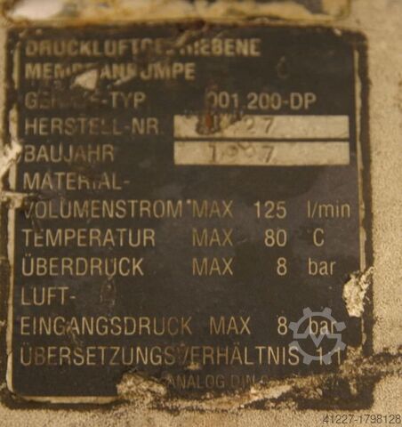 Membranpumpe Böllhoff 001.200-DP