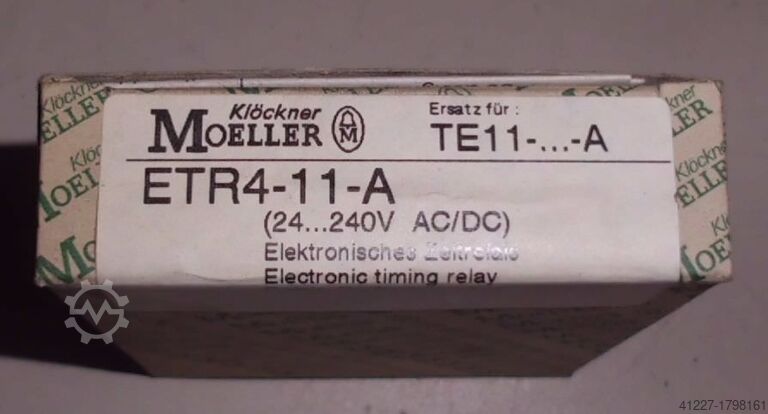 Electronic time relay Klöckner-Moeller ETR4-11-A