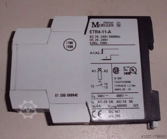Electronic time relay Klöckner-Moeller ETR4-11-A