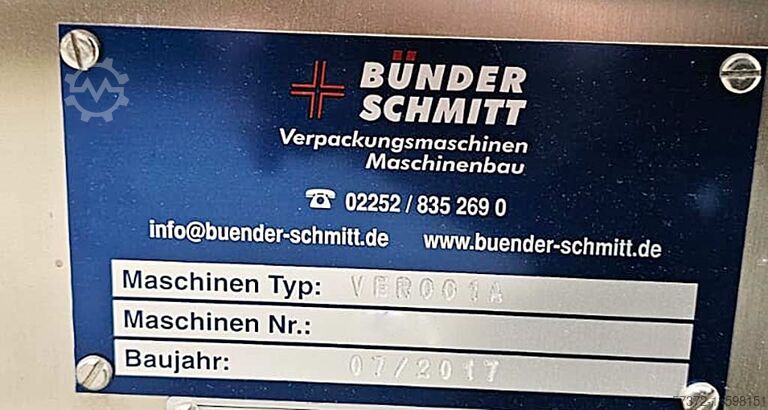 Verschließmaschine Bünder & Schmitt VER001A