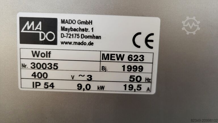 Meat processing machine Winkelwolf Mado MEW 623