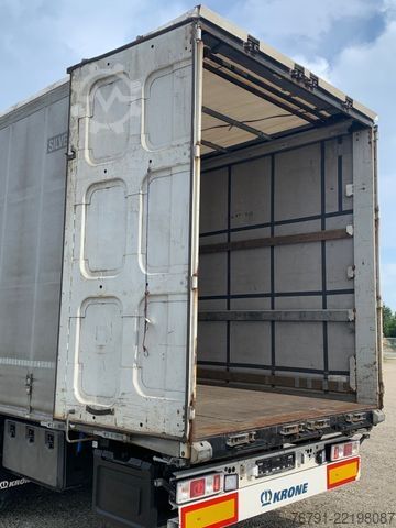 Open semitrailer with tarp KRONE SD Standard_ Liftachse_ LASI Code XL + VDI 2700