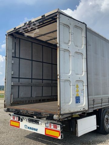 Open semitrailer with tarp KRONE SD Standard_ Liftachse_ LASI Code XL + VDI 2700