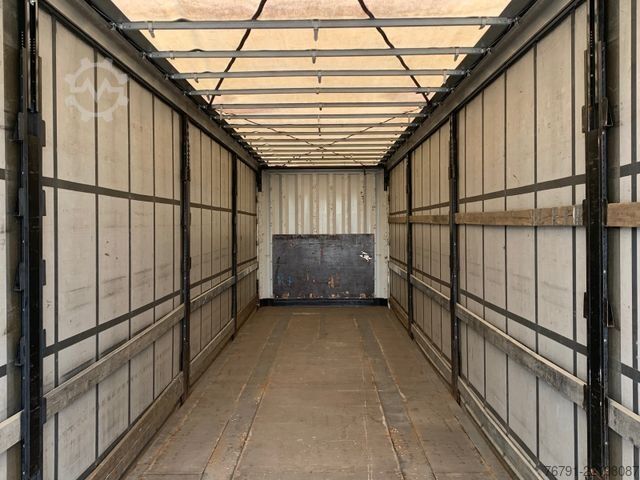Open semitrailer with tarp KRONE SD Standard_ Liftachse_ LASI Code XL + VDI 2700