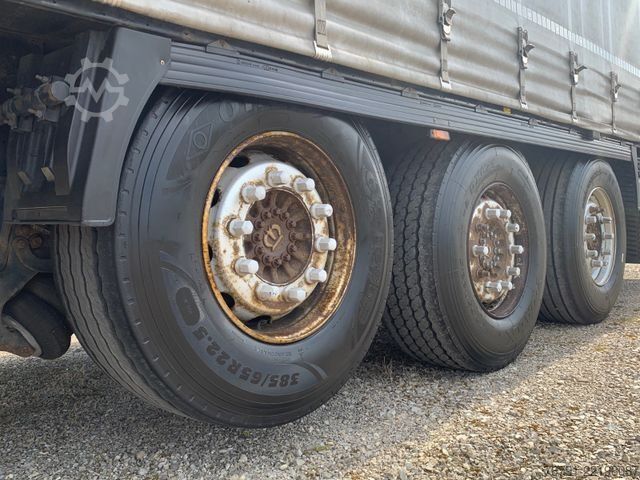 Open semitrailer with tarp KRONE SD Standard_ Liftachse_ LASI Code XL + VDI 2700