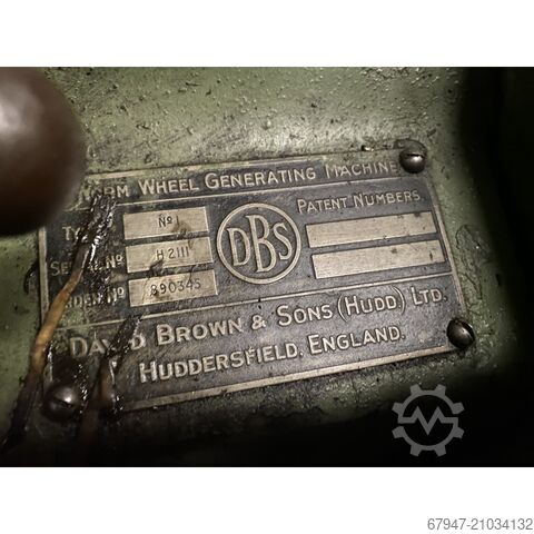 David Brown Gear Hobber DAVID BROWN GEAR HOBBER