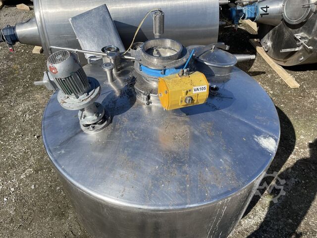2200 Liter Rührwerksbehälter aus V2A  S15991