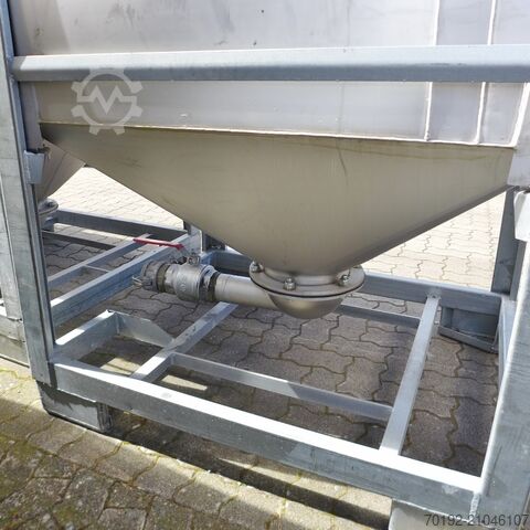1000 Liter Konuscontainer aus V2A  9241