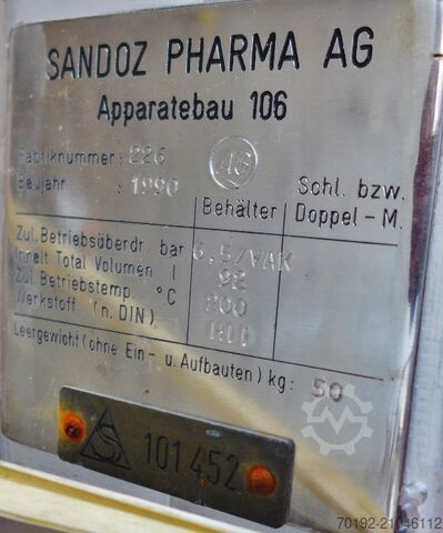 92 Liter isolierter Druckbehälter aus Normalstahl  9236