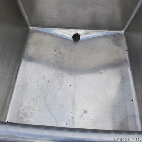 3000 Liter offener 2-Kammer-Behälter aus V2A (1 x 2000 Liter, 1 x 1000 Liter)  9228