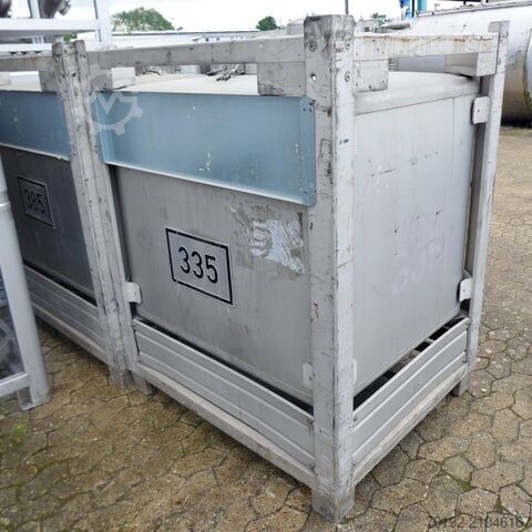 1000 Liter IBC Container aus V2A mit Edelstahlgestell Blefa 9186