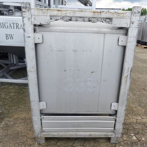 1000 Liter IBC Container aus V2A mit Edelstahlgestell Blefa 9186