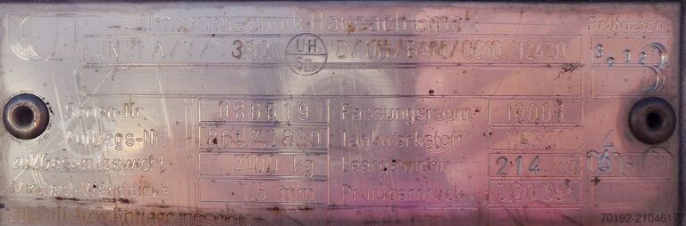 1000 Liter IBC Container aus V2A Umformtechnik Hausach (UCON) 9170