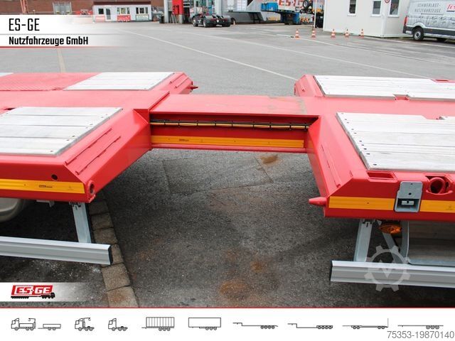 Tieflader-Sattelauflieger FAYMONVILLE MAX Trailer MAX100 Semi-Tieflader Radmulden