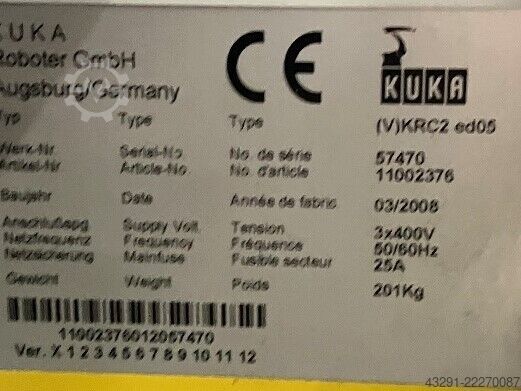 Industrieroboter KUKA KR240L210-2 2000