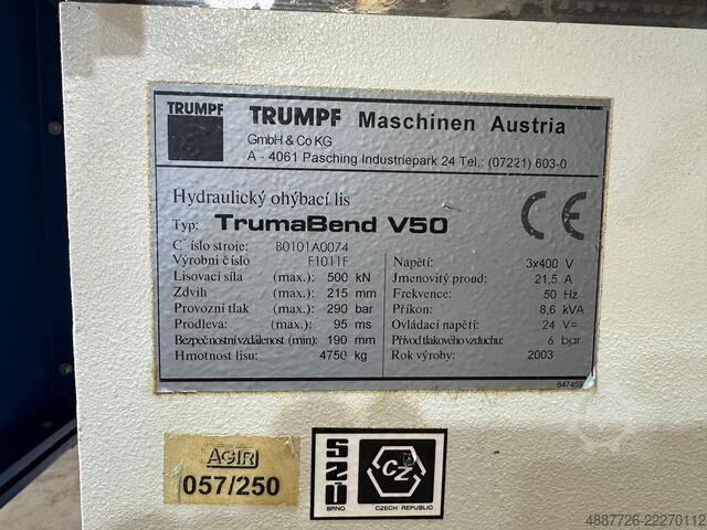 Durchlaufpresse TRUMPF TrumaBend V50