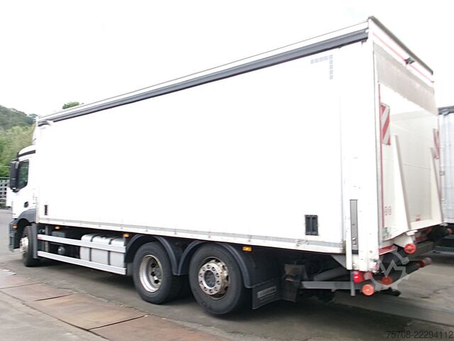 Flatbed truck with tarp MERCEDES-BENZ 2540 Antos*kpl Zug*2x 7,7m SafeServer*2x LBW*NLA