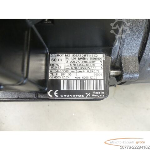 Komponente Grundfos CRN3-19 A-P-G-V-HUBV Pumpe mit MG 90SA2-24FT115-C2 --