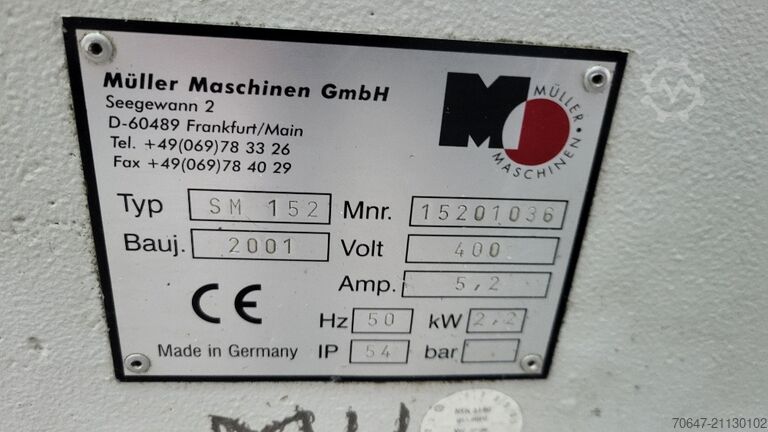 Beistellmühle 2,2 kW - 10 Stück Müller Maschinen GmbH SM 152