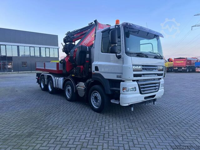 Kranwagen DAF CF 85.460 8x4 Tractor unit- Fassi F1100+Flyjib,...