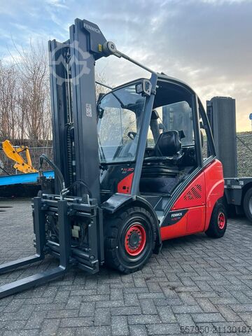 Forklift Linde H 30 Diesel Triplex Zinkenverstellgerät