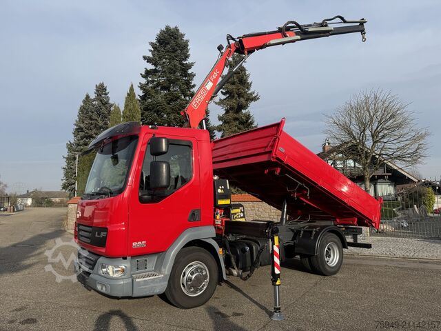 LF 220 10To. 3.S. Kipper/Kran Fassi F65, DAF LF 220 10To. 3.S. Kipper/Kran Fassi F65,