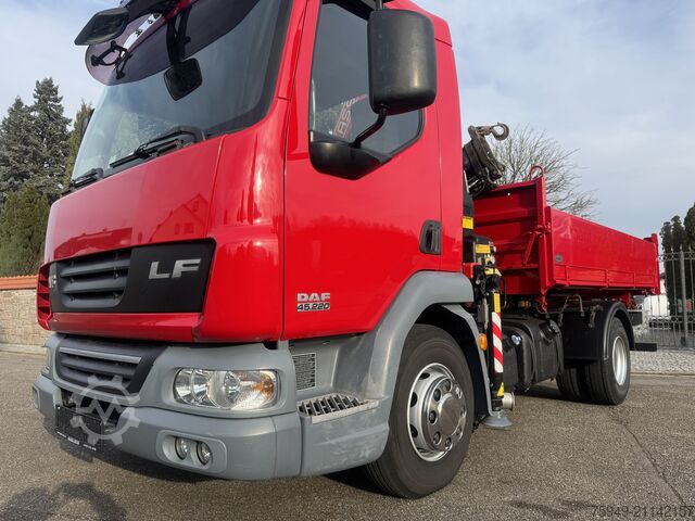 LF 220 10To. 3.S. Kipper/Kran Fassi F65, DAF LF 220 10To. 3.S. Kipper/Kran Fassi F65,