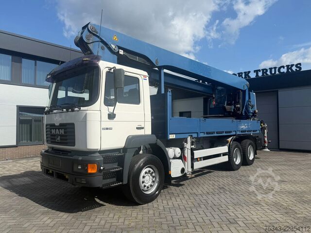 Crane truck MAN 26.314 T 39  PK 52000 ELWA Dakdekkers / montage...