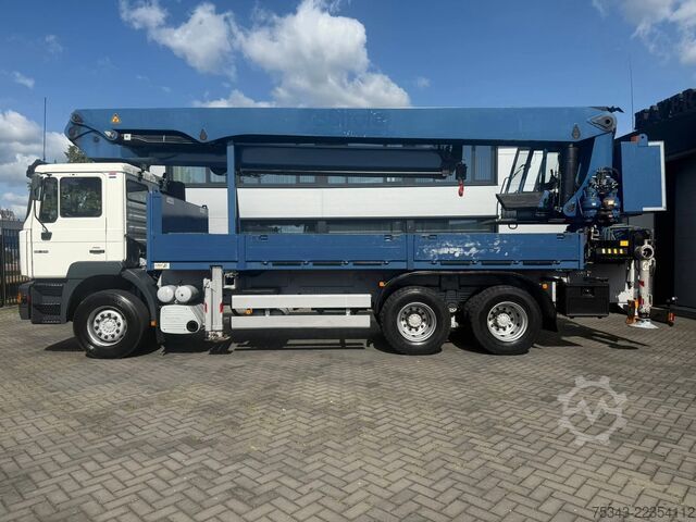 Crane truck MAN 26.314 T 39  PK 52000 ELWA Dakdekkers / montage...