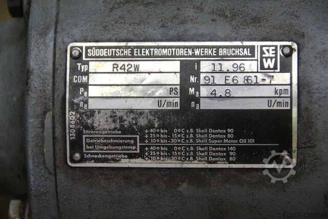 Gear 1: 11.96 SEW-EURODRIVE R42W
